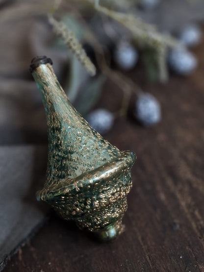 Kerstbal Ornament Longie - Goud/Groen