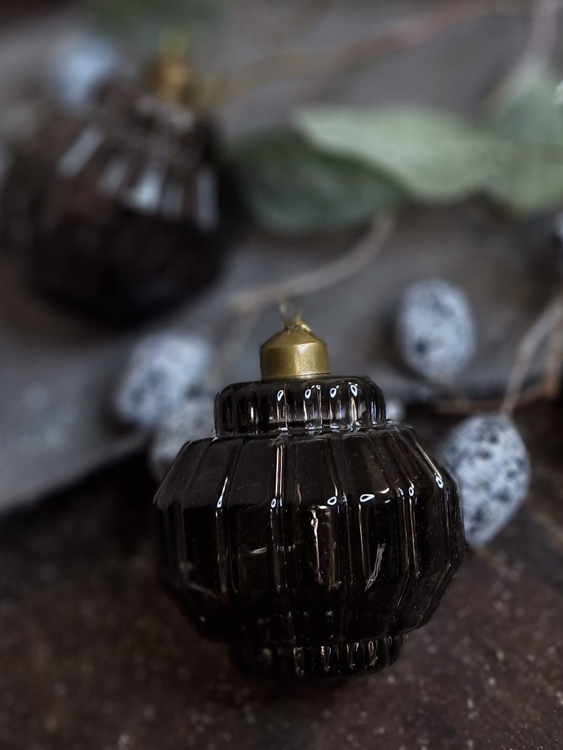 Kerstbal Ornament - Zwart
