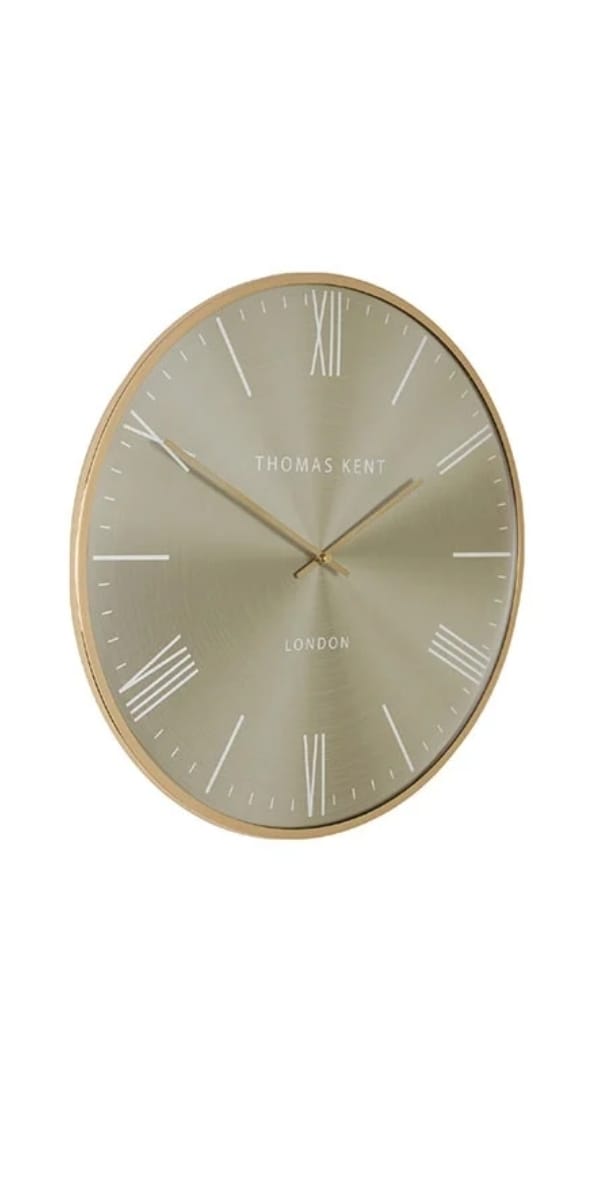 Klok rond Oyster S goud/goud - Ø40CM