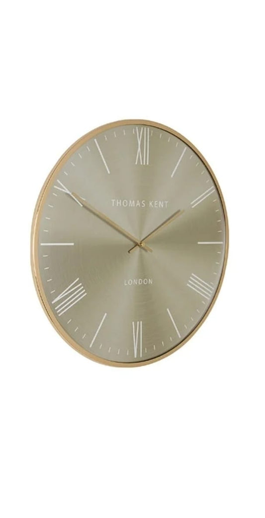 Klok rond Oyster S goud/goud - Ø40CM