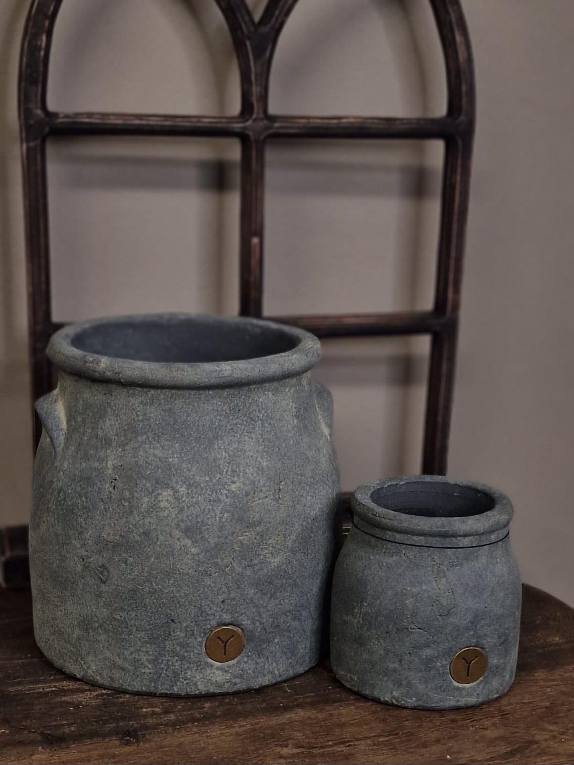 BRYNXZ Set of 2 planters coulogne deluxe Majestic Vintage - 26x26/15x15