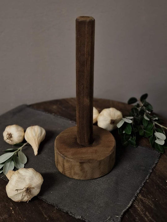 Houten keukenrol houder- 30x13 cm.