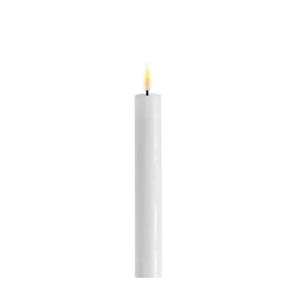 White LED dinner candle 7,5x15 set van 2