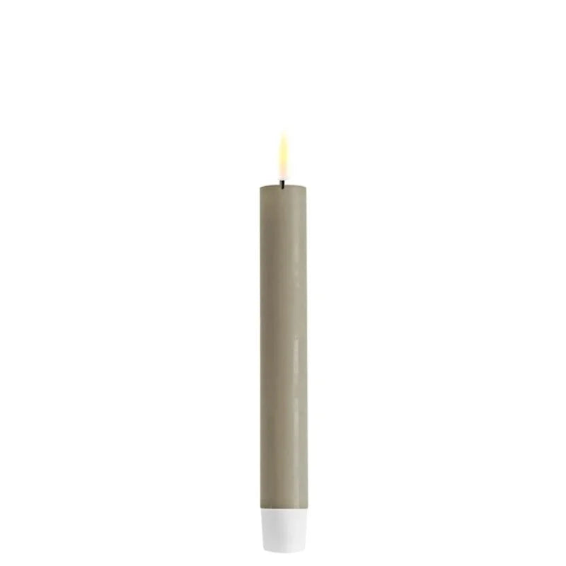 Sand LED dinner candle 7,5x15 set van 2