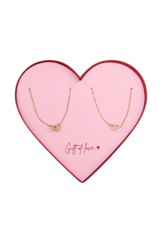 Gift of love Stainless steel Love knots Kettingen - Goud kleur