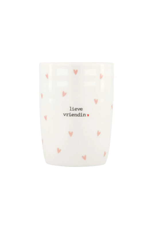 Zusss koffiemok hartjes lieve vriendin