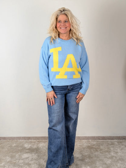 LA trui - Blue/ yellow