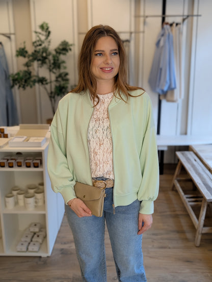 Esmee bomber jacket - Mint groen