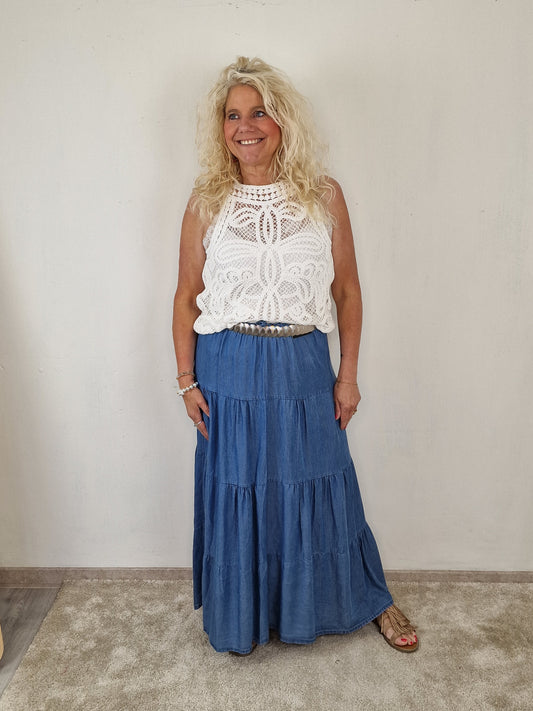 Boko jeans rok - blauw