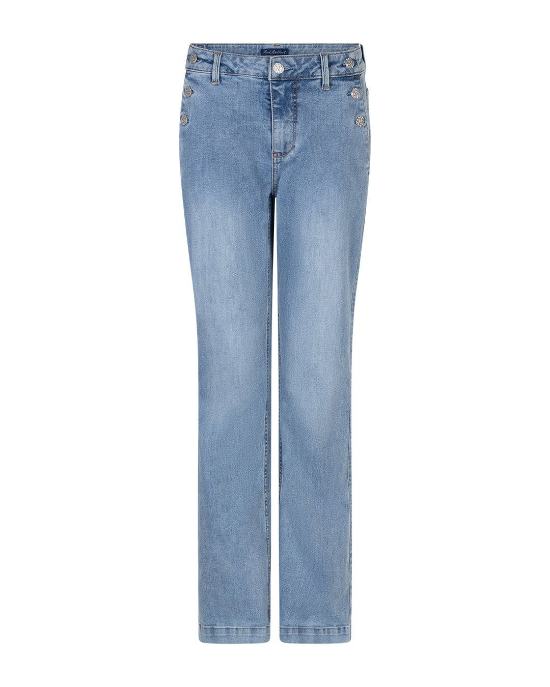 Red Button Bibette & buttons denim - Midstone