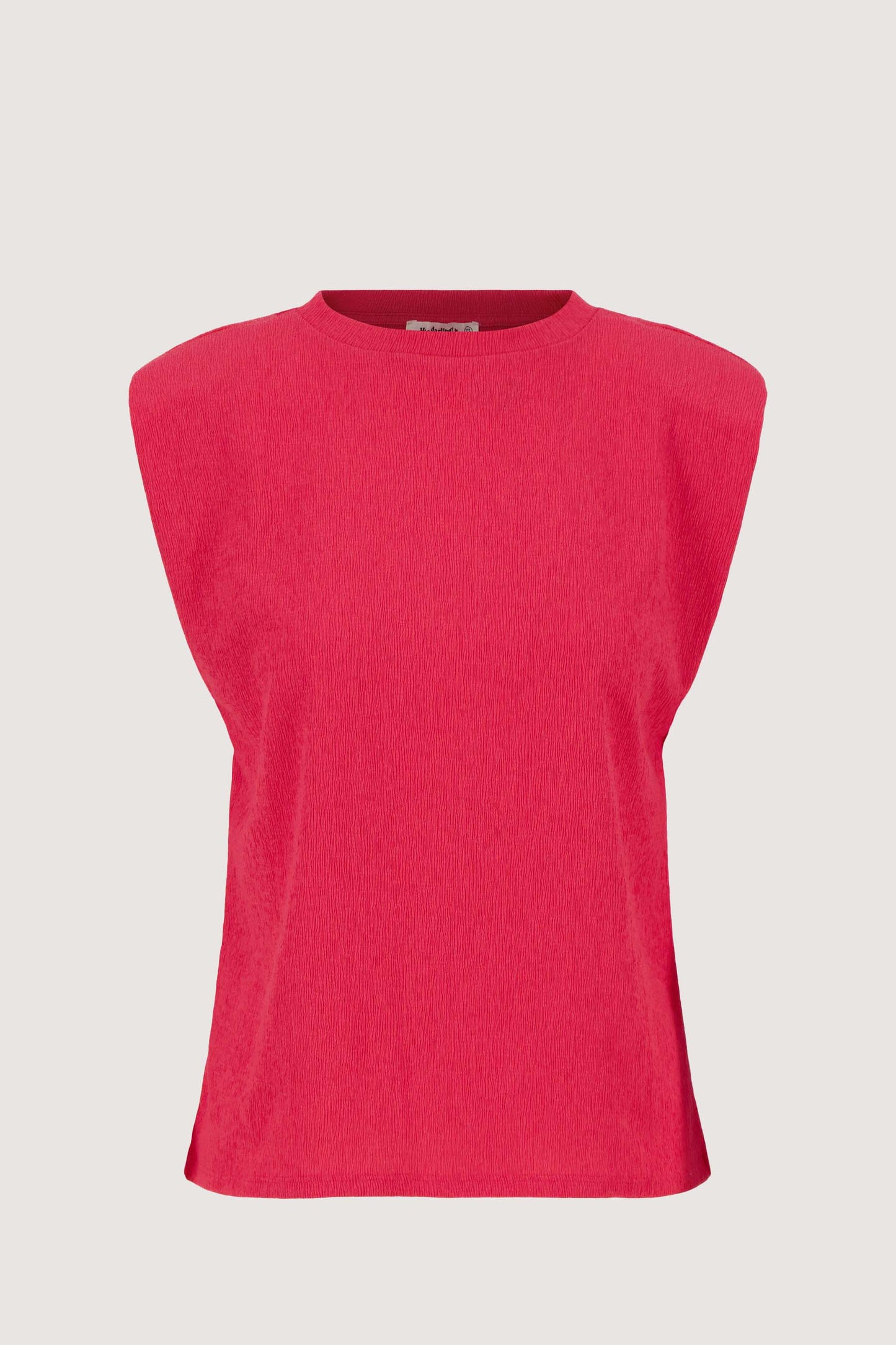 Zusss mouwloze crincle top - Rasberry