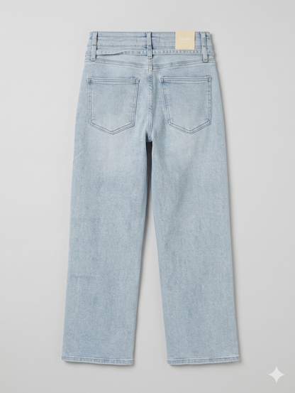 Laulia wide leg jeans met koord