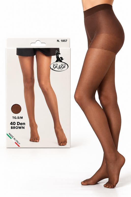 Bruine 40 Den panty