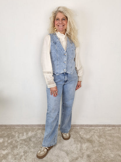 Karin glitter Gillet - Jeans