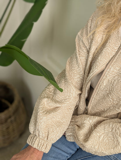 Rose bloom bomber - Beige
