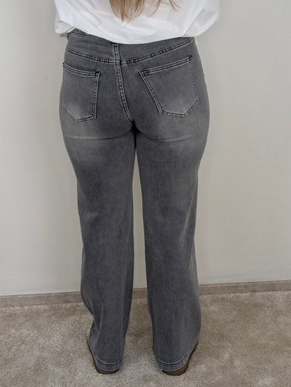 Monday straight leg jeans Joelle - Grijs