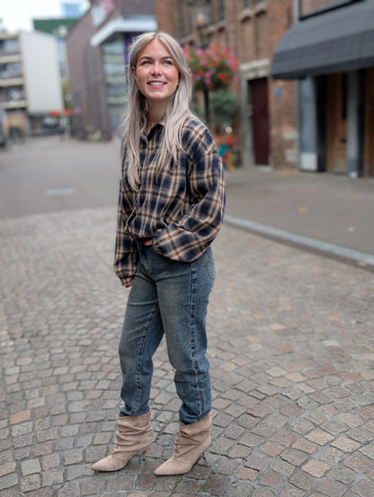 Jewelly mom jeans Sanne - Vintage blue