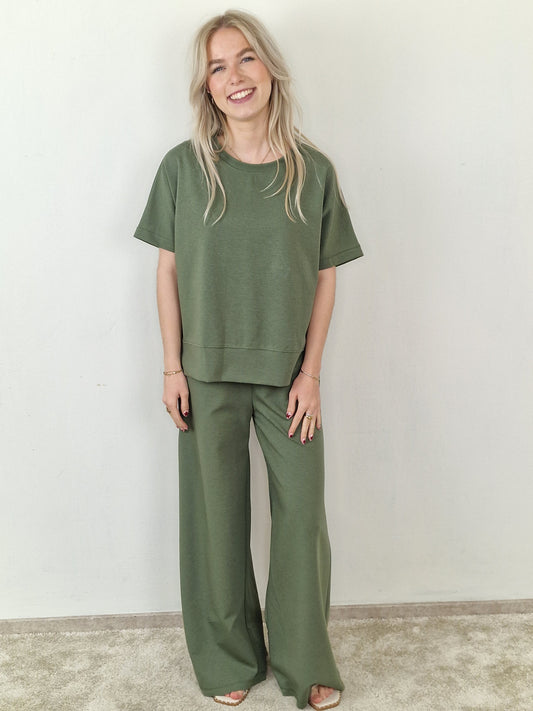 Charel huispak shirt met broek - Groen