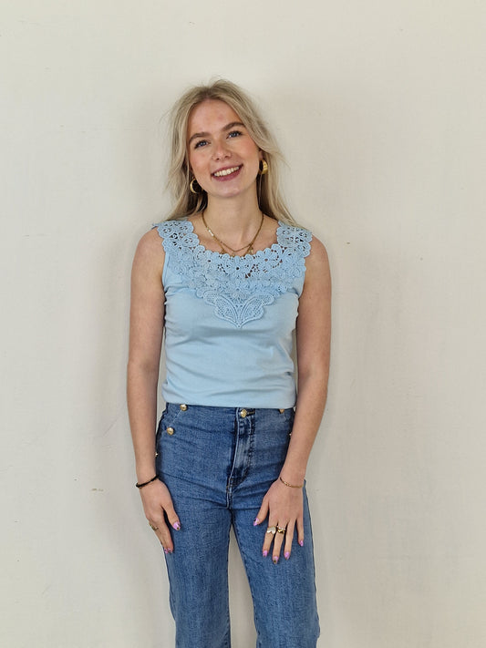 Top lace Celeste - Lichtblauw