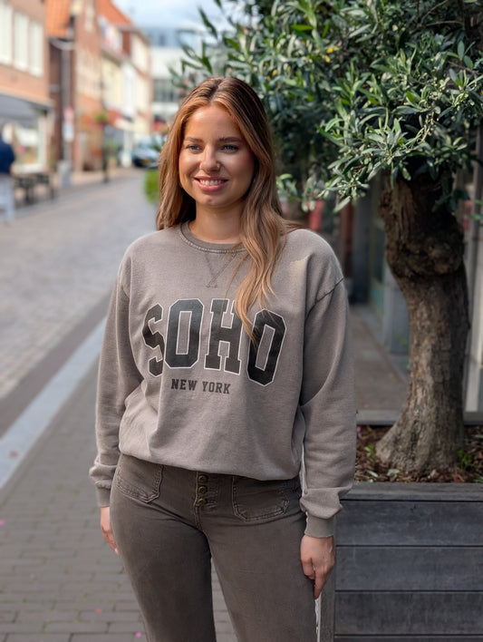 SOHO Sweater - Washed brown
