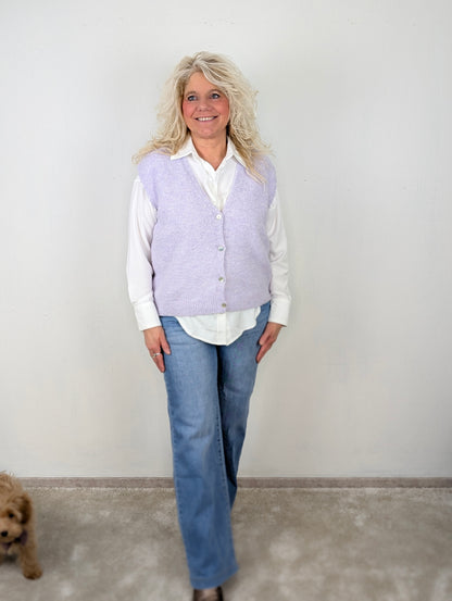Charlotte vest zonder mouw - Lila