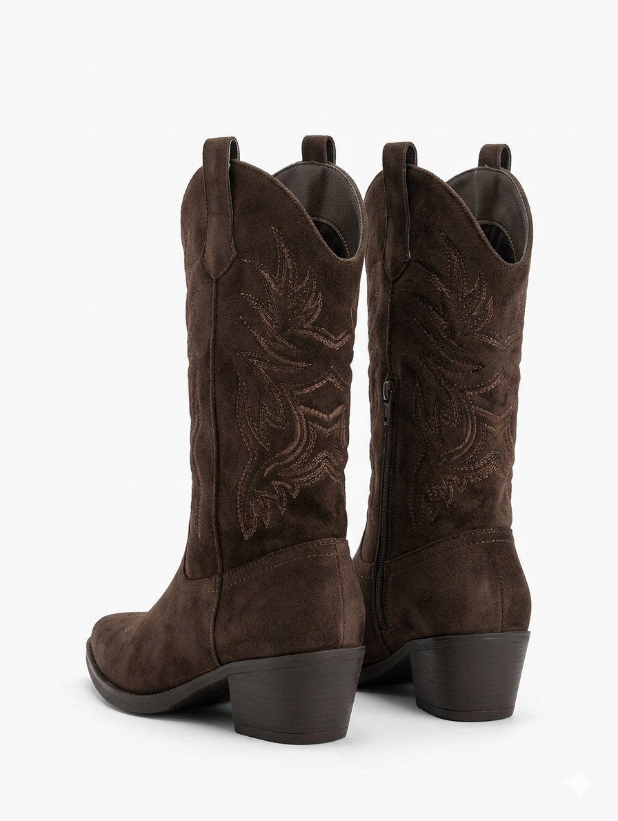 Suede Western boots - Bruin