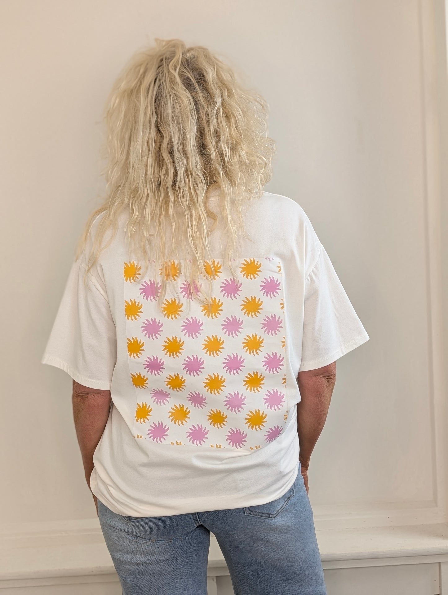 Shirt sunnie flower - Wit mix