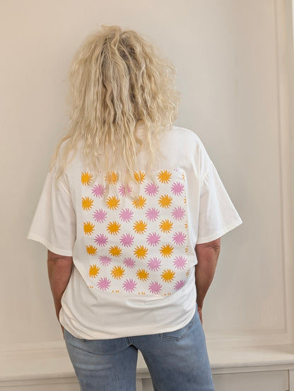 Shirt sunnie flower - Wit mix