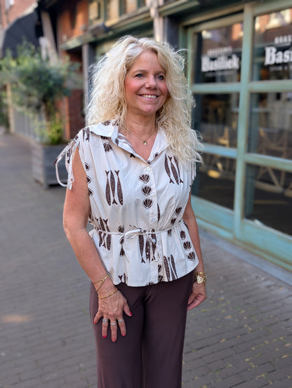 Sardine blouse - Beige/Bruin