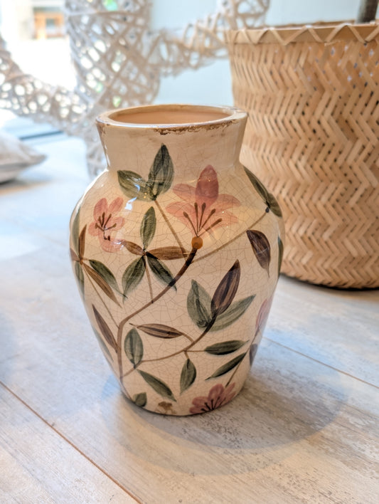 Buikvaas met ronde schouder 20 cm - Creme / groen / bruin / lila