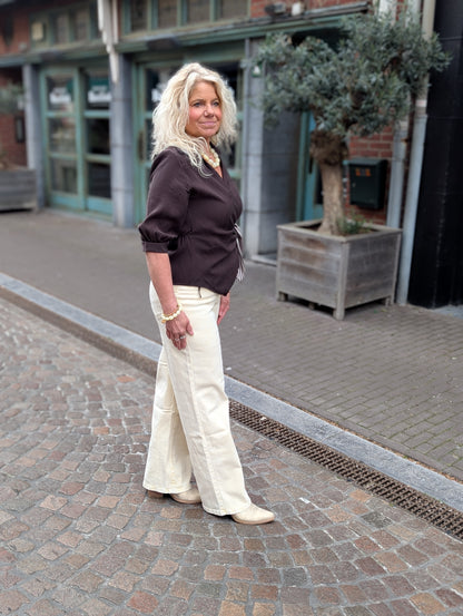 Laulia jeans - Boter geel