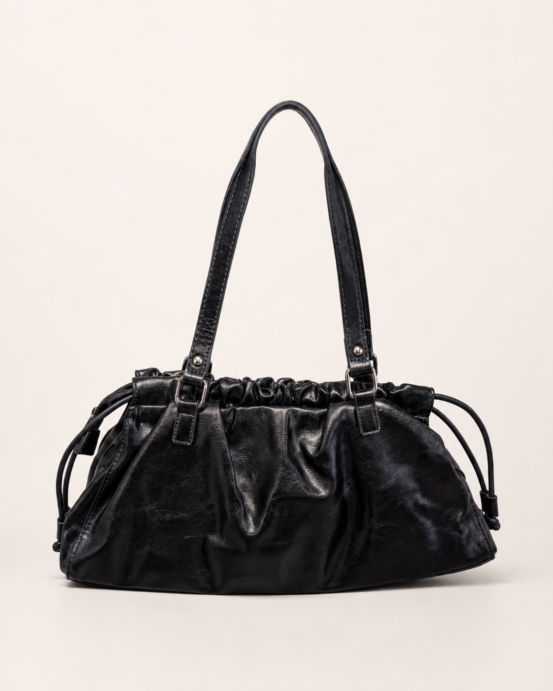Romy Ruched Bag - Dark Blue