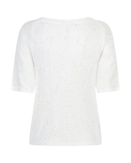 Red Button sweet sequins - Off white