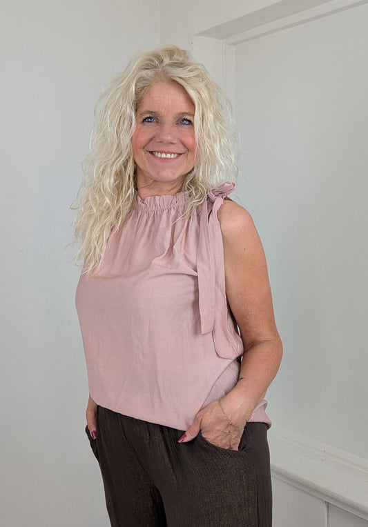 Bow top Mila - Roze