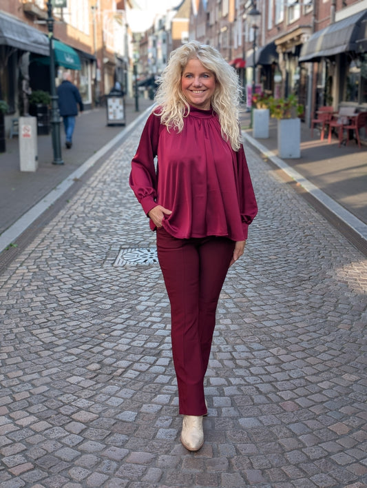 Fanny flared legging - Bordeaux rood
