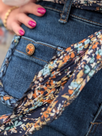 Zac & Zoe jeans met sjaal - Dark jeans