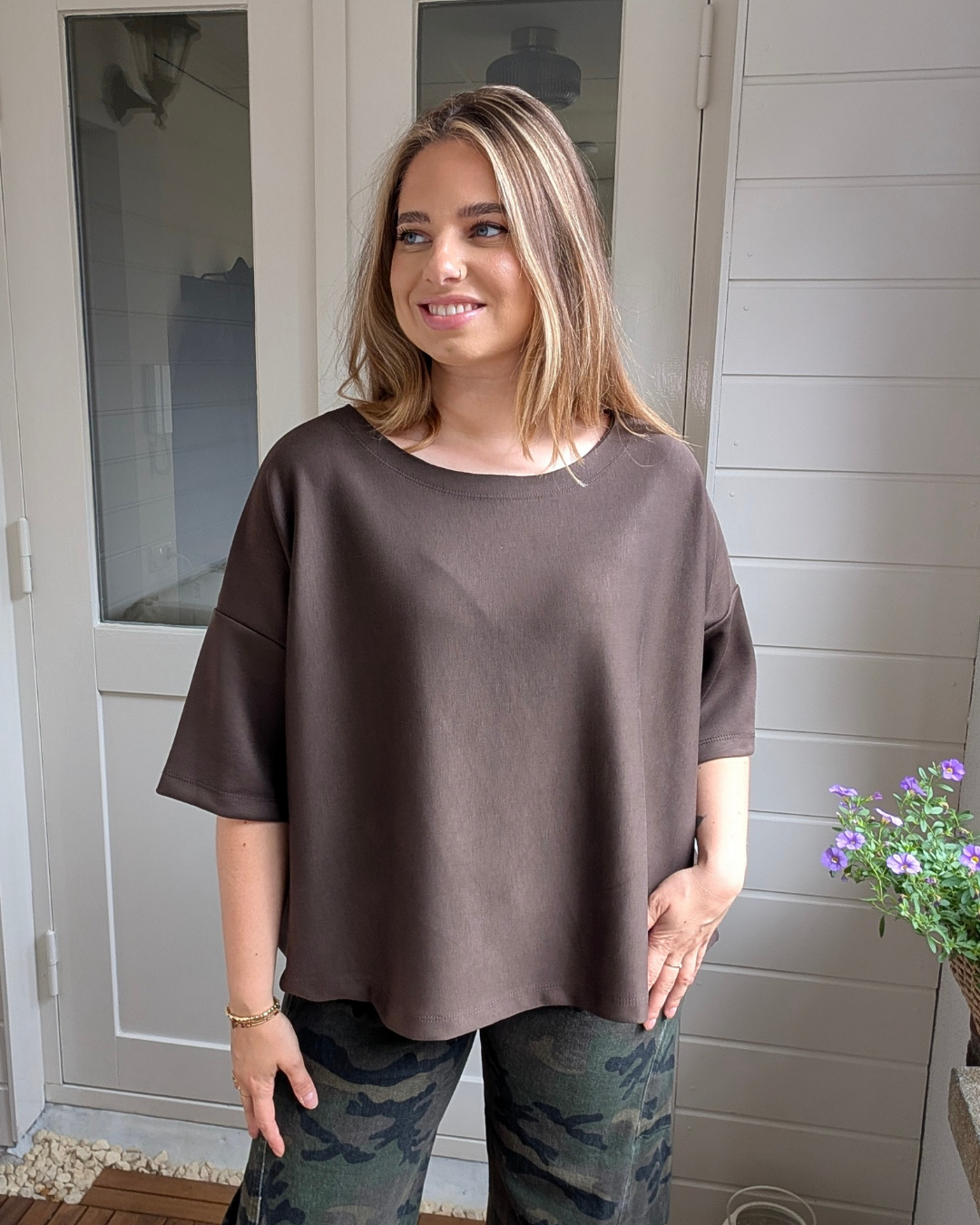 Oversized shirt Evy - Bruin
