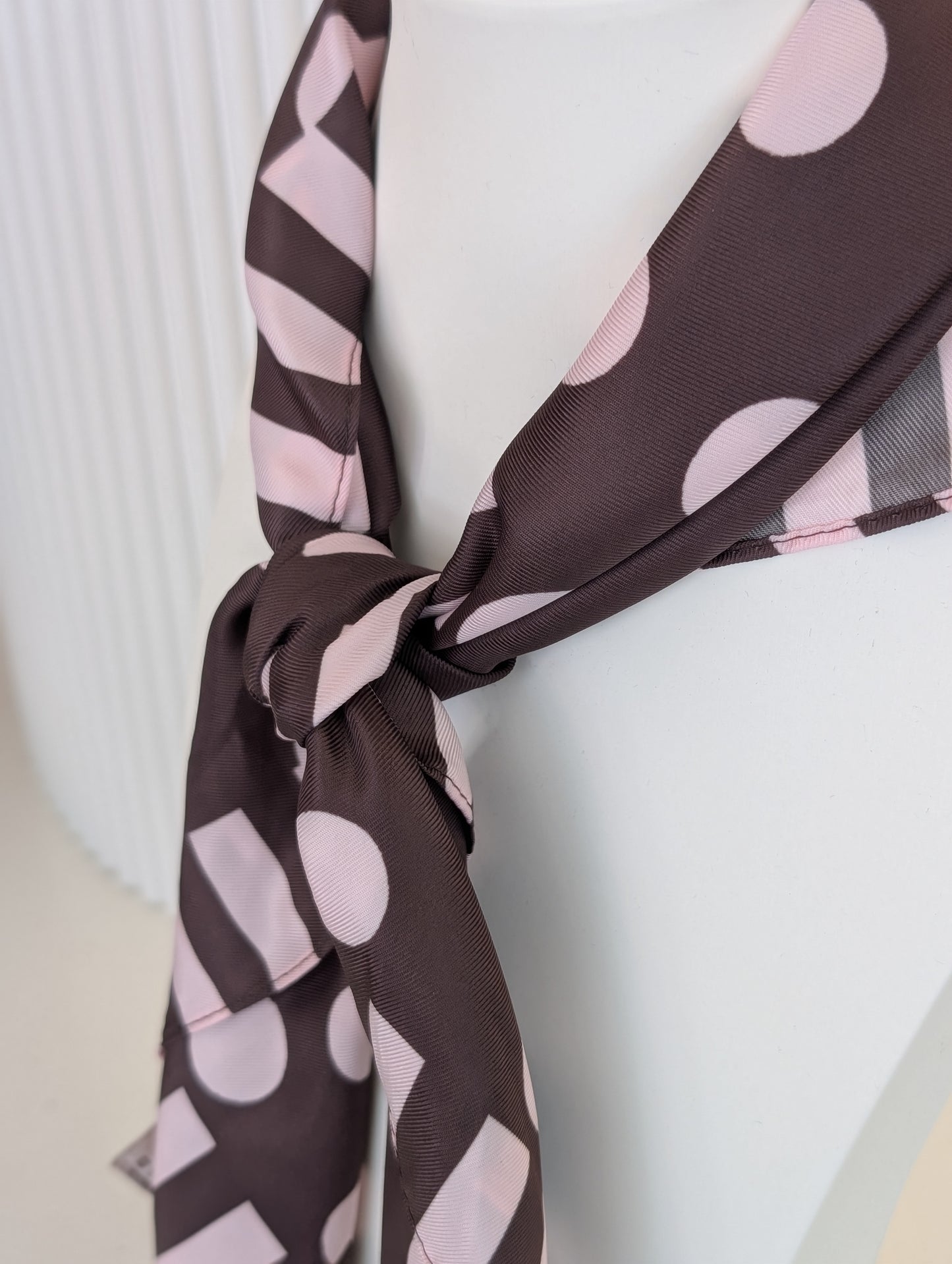 Love sjaal - Bruin / roze / blauw