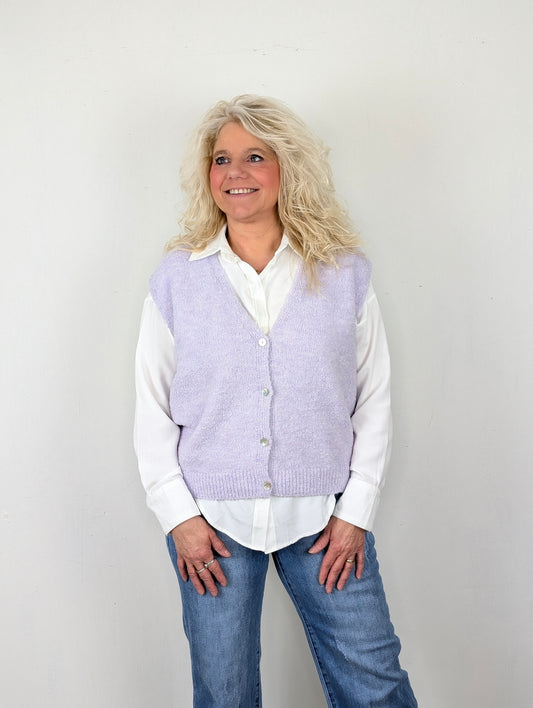 Charlotte vest zonder mouw - Lila