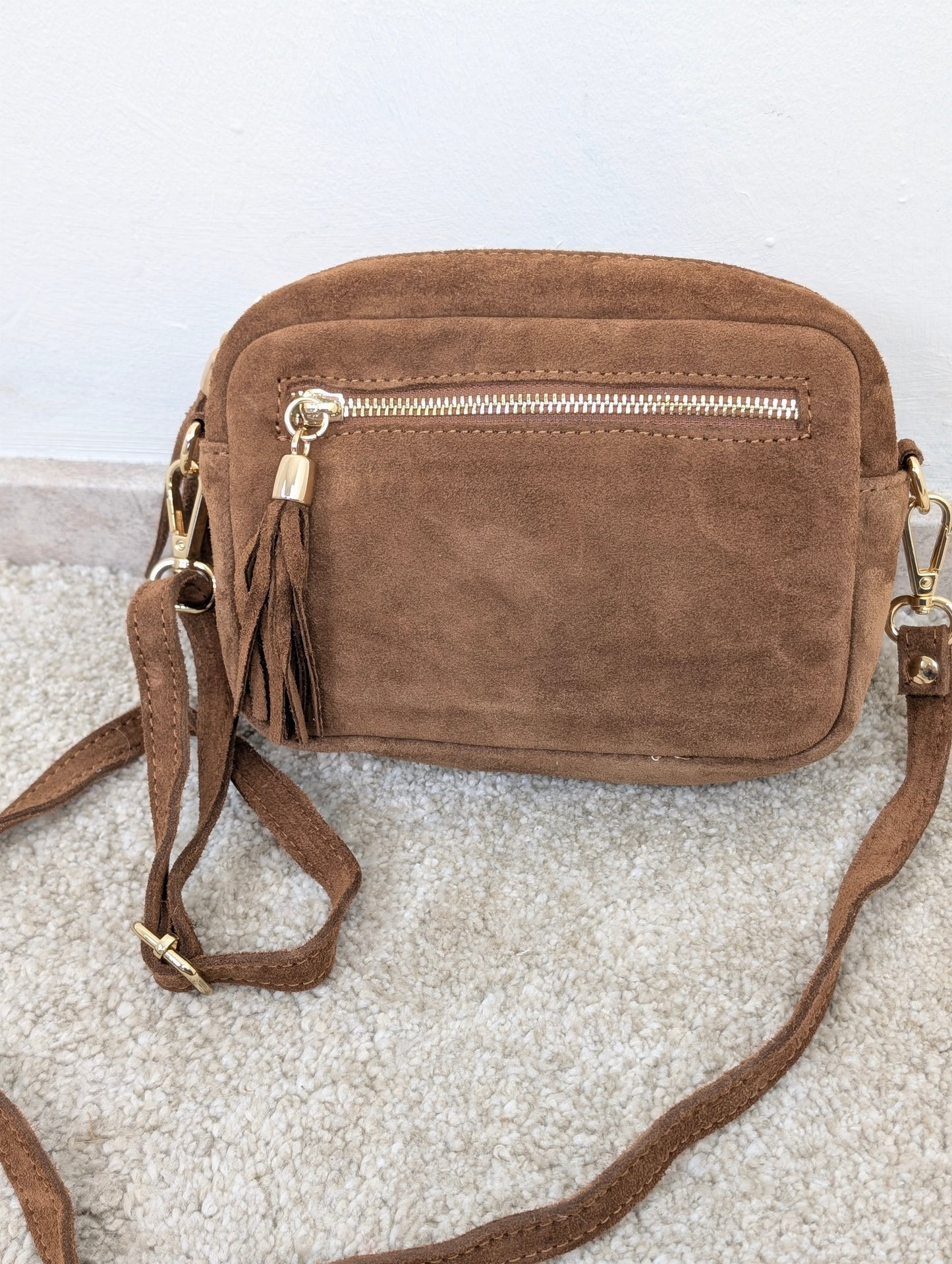 Suède tas Gwen - Bruin