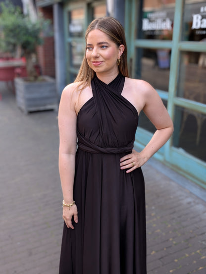 Lay wrap dress - Bruin