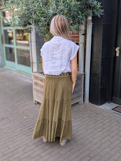 Linnen blouse Veerle - Wit