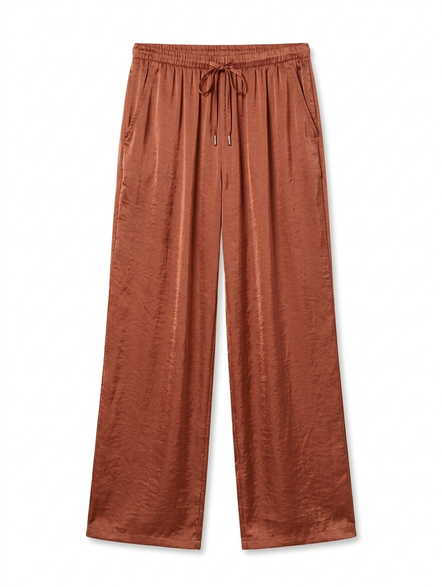 Satin Silk pantalon - Copper