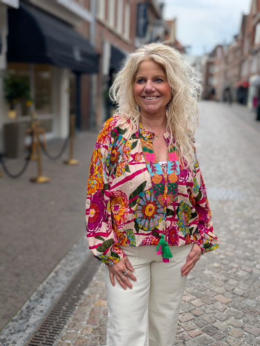 Boho siara print blouse - Multicolor