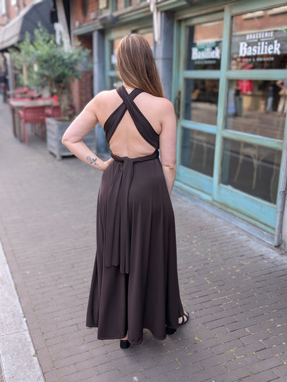 Lay wrap dress - Bruin