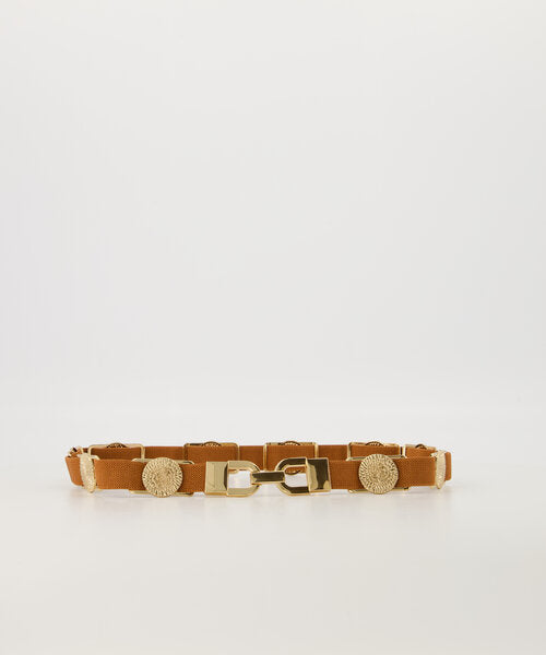 Elastische riem Katy - Bruin