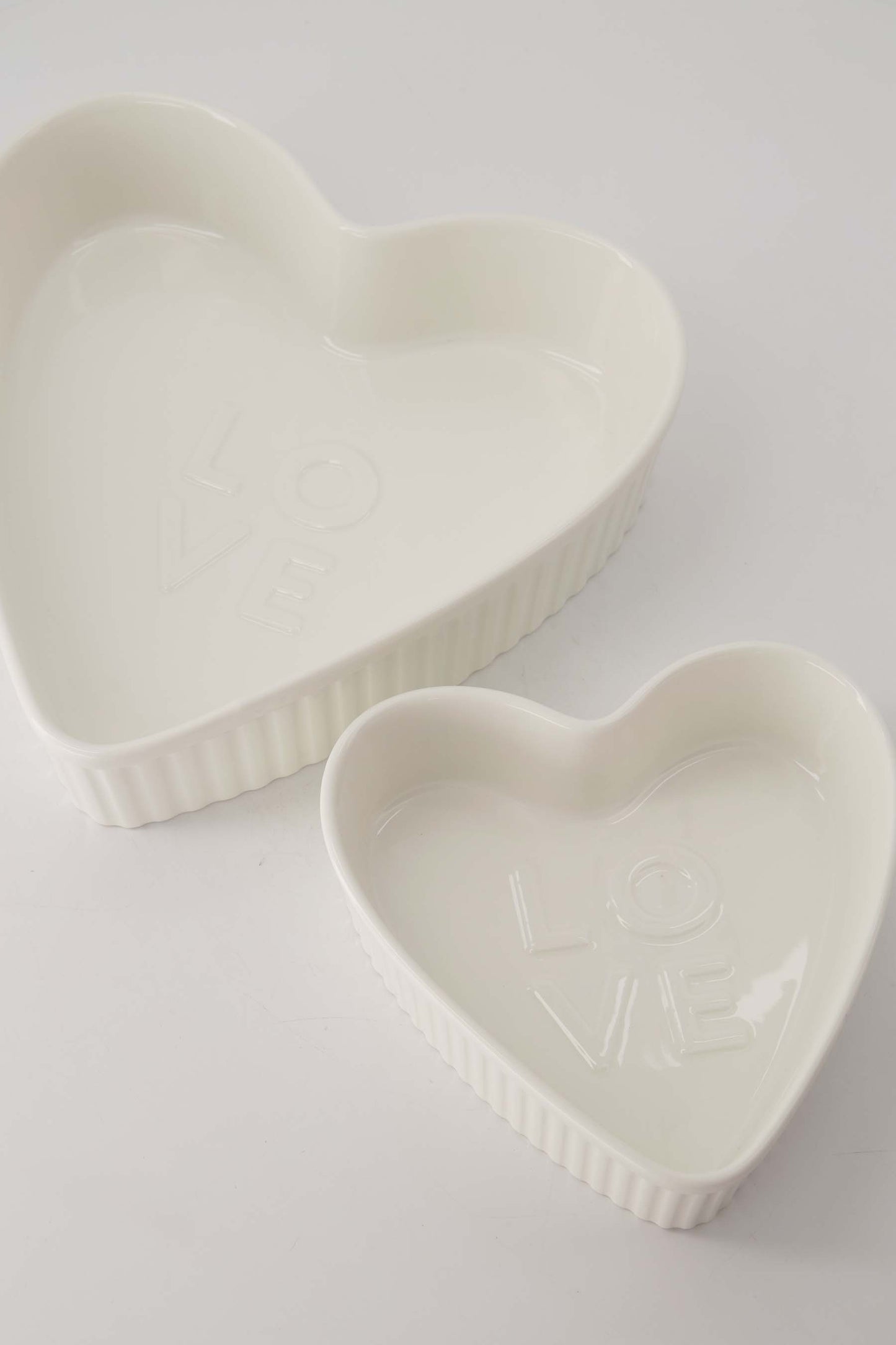 Zusss ovenschaal keramiek hartvorm love groot