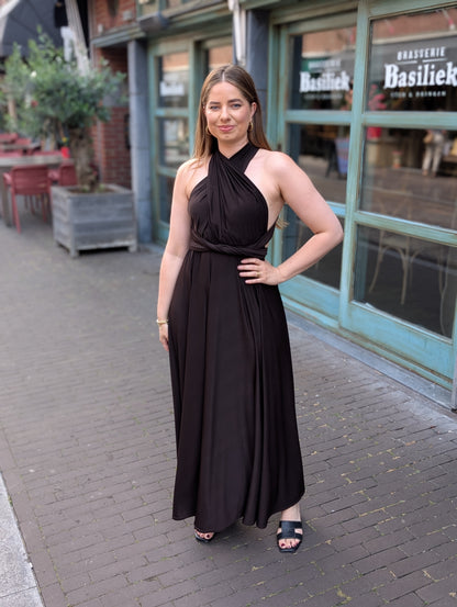 Lay wrap dress - Bruin