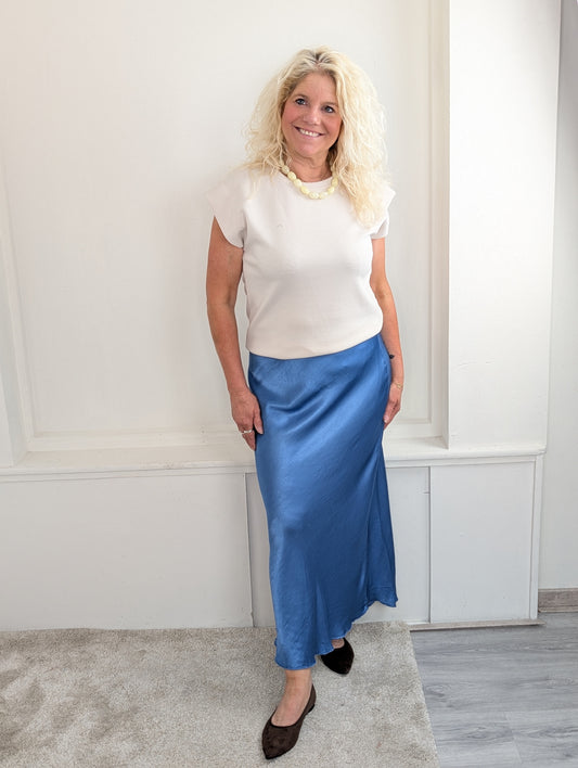 Jipy silk rok - Blauw