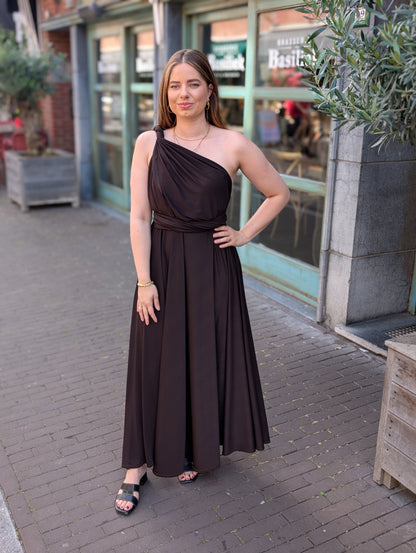 Lay wrap dress - Bruin